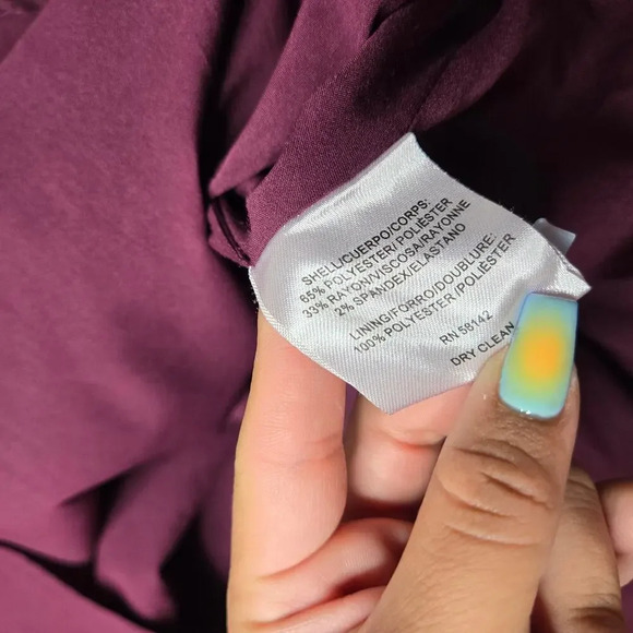 Gal Meets Glam Collection Meg Jacquard Fit & Flare Purple Dress - Picture 9 of 9